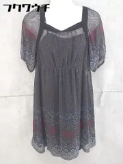 ◇ ◎ K.T KIYOKO TAKASE ケーティーキヨコタカセ タグ付き 半袖 膝下丈 ワンピース サイズ9 グレー系 レディース  【中古】 【1104010008243】