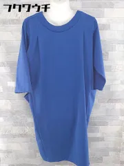 ◇　SOUP　スープ　　七分袖　膝丈　ワンピース　サイズ9　ブルー　レディース 【中古】 【1104020003542】のサムネイル