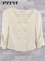 ◇ PEYTON PLACE ペイトンプレイス 七分袖 ノーカラー ジャケット ボレロ サイズM ベージュ レディース 【中古】 【1104050004564】のサムネイル