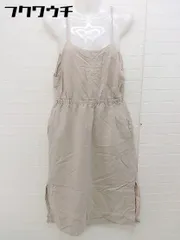 ◇ merlot メルロー リネン混 キャミソール ロング ワンピース ベージュ レディース 【中古】 【1104050001860】のサムネイル