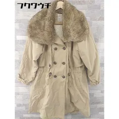 ■ ◎ PAGEBOY ページボーイ ライナー フェイクファー付き  コート サイズM ベージュ レディース  【中古】 【1104120004340】のサムネイル