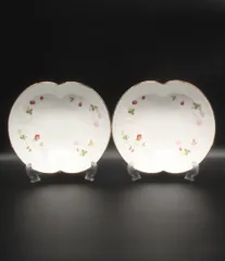 美品 ウエッジウッド マリアージュボウル 皿 2点セット 20cm ワイルドストロベリー WEDGWOOD