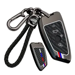 bmw用 キーケース キーホルダー 合金+シリコン キーカバー 蛍光効果 3色設計 1 2 3 4 5 6 7 8 zシリーズ GRスープラ Z4 X1 X3 X5 X6 M2 M3 M4 G20 G12 G07等に適用 アクセサリー 車用品 タイプ ...