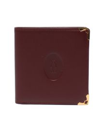 Cartier 二つ折り財布 マストライン ボルドー - メルカリ