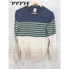 ◇ Design Tshirts Store graniph コットン ニット ボーダー 長袖 セーター サイズS ネイビー マルチ メンズ 【中古】 【1104280003887】のサムネイル
