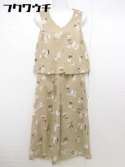 ◇ Noela ノエラ 花柄 ノースリーブ オールインワン コンビネゾン ベージュ レディース 【中古】 【1104300006058】のサムネイル