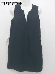 ◇ MACPHEE マカフィー トゥモローランド ノースリーブ 膝丈 ワンピース サイズ38 ネイビー レディース 【中古】 【1105170003475】のサムネイル