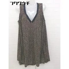 ◇ KBF アーバンリサーチ ノースリーブ ミニ ワンピース ブラック ベージュ レディース 【中古】 【1105260003439】のサムネイル