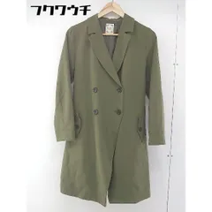 ◇ ◎ BEAMS BOY ビームス ボーイ ベルト付 長袖 トレンチ コート カーキ レディース  【中古】 【1106010012435】のサムネイル