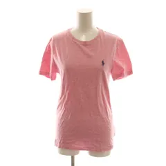 ポロ バイ ラルフローレン Polo by Ralph Lauren Tシャツ XS ピンク ラウンドネック ロゴ刺繍 半袖 /AG ■OS ■GY58