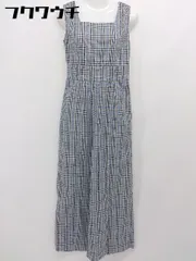 ◇ Andemiu アンデミュウ チェック ノースリーブ オールインワン サイズM ブラック系 ブルー系 レディース 【中古】 【1106040008910】のサムネイル