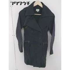 ◇ ◎ TAKEO KIKUCHI タケオキクチ 長袖 トレンチ コート サイズ1 ブラック メンズ  【中古】 【1106140001026】