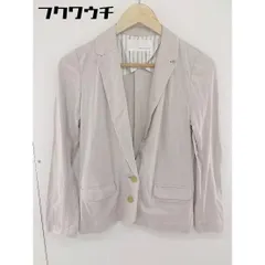 ◇ bulle de savon ビュル デ サボン シングル 2B 長袖 テーラードジャケット サイズF アイボリー レディース  【中古】 【1106160000726】のサムネイル