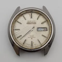 稼働 SEIKO セイコー 5アクタス SS 6106-7480 自動巻 ヴィンテージ レトロ ラウンド シルバー 23石 デイデイト メンズ ビジネス スーツ 通勤 仕事 フォーマル お洒落 定番 上品 高級感 クラシック 修理 ジャンク 部品  A315