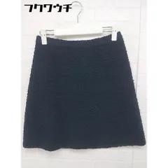 ◇ ESTNATION エストネーション バックジップ　 ミニ 台形 スカート サイズ36 ネイビー レディース  【1106180003653】のサムネイル