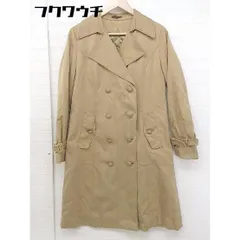 ■　◎ TRANS WORK トランスワーク ライナー付 長袖 トレンチコート サイズ40 ベージュ レディース  【中古】 【1106170009627】のサムネイル