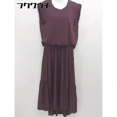 ◇ SHARE PARK シェアパーク ノースリーブ ロング ワンピース サイズ1 ボルドー レディース  【中古】 【1106230000472】のサムネイル