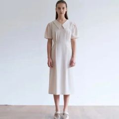 ポロカラーカットワンピース（MILK） | Mercari