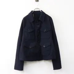 定価71500円 45R フォーティファイブアール ウールサージのアニージャケット 2 ネイビー┃ブルゾン【2400014961119】のサムネイル