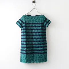 美品 サカイラック sacai luck フラワー刺繍スカラップレース ショートスリーブチュニック 1 グリーン■トップス シャツ【2400014949018】のサムネイル
