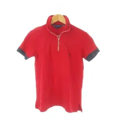 パーリーゲイツ PEARLY GATES GOLF スウェットシャツ ポロシャツ ゴルフ 1 赤 レッド 紺 ネイビー 半袖 スタンドカラー ハーフジップ /CK50 ■GY61のサムネイル