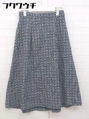 ◇ any SiS エニィスィス 総柄 膝下丈 フレア スカート サイズ2 ブルー系 レディース  【中古】 【1107070007027】のサムネイル