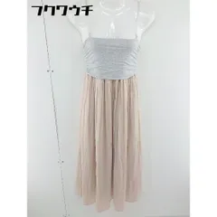 ◇ NOLLEY'S sophi ノーリーズソフィー 切替 ロング キャミソール ワンピース サイズ 38 グレー ピンク レディース  【中古】 【1107130011247】のサムネイル