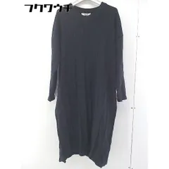 ◇ VICKY ビッキー ニット 長袖 膝下丈 ワンピース サイズ 2 ブラック レディース  【中古】 【1107130012466】のサムネイル