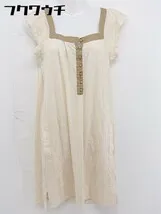 ◇ MARC BY MARC JACOBS ボーダー ノースリーブ 膝丈 ワンピース サイズS ベージュ系 ブラウン系 レディース  【1107150015508】のサムネイル