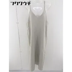◇ titivate ティティベイト キャミソール　Vネック ロング ワンピース サイズM ベージュ　ホワイト レディース  【中古】 【1107160006596】のサムネイル