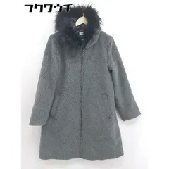 ■ ◎ AZUL TeuVe アズール テウベ AZUL by moussy フェイクファー付き 長袖 コート サイズ11AR グレー系 レディース  【中古】 【1107220000625】のサムネイル