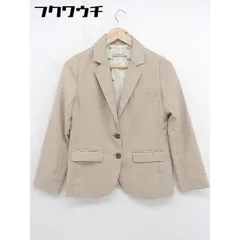 ◇ one after another NICE CLAUP シングル2B 長袖 テーラードジャケット サイズM ベージュ レディース  【中古】 【1107260010707】のサムネイル