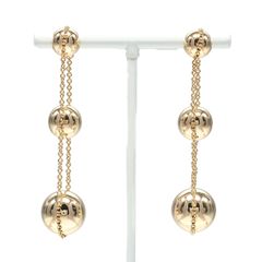 Tiffany & Co. K18YG ティファニーハードウェアトリプルドロップ | Mercari