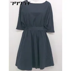 ◇ AS KNOW AS PINKY アズノゥアズピンキー 七分袖 膝丈 ワンピース ネイビー レディース  【中古】 【1107280000931】のサムネイル
