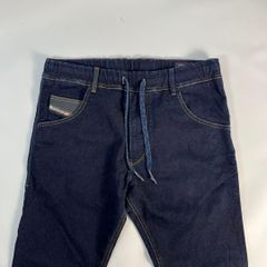 美品 ディーゼル ジョグジーンズ KROOLEY 牛革 ストレッチ W32 - メルカリ