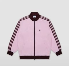 adidas ピンク 茶色 ストライプジャージ 韓国 - メルカリ