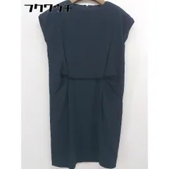 ◇ allureville アルアバイル ノースリーブ 膝下丈 ワンピース サイズ2 ネイビー レディース  【中古】 【1108110006215】のサムネイル