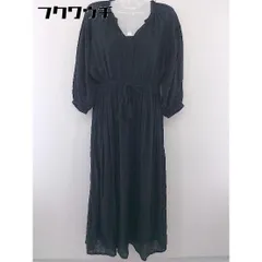 ◇ ◎ notch ノッチ 七分袖 ロング ワンピース サイズM ブラック レディース  【中古】 【1108170000475】のサムネイル