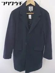 ■ FREAK'S STORE フリークスストア 長袖 チェスターコート サイズL ネイビー メンズ  【中古】 【1108230010338】