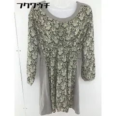 ◇ Simplicite シンプリシテェ 長袖 ミニ チュニック ワンピース グレー系 ブラック系 ベージュ系 レディース  【1108270000832】のサムネイル