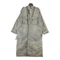 Ground Y (グラウンドワイ) 24SS SPECK DYED NYLON CROSS MILITARY DRESS SHIRT GS-D03-600 スペック ヴィンテージ加工 ナイロン クロス ミリタリー長袖ドレスシャツ グレーのサムネイル
