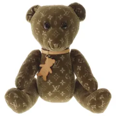 LOUIS VUITTON (ルイヴィトン) モノグラム ドゥドゥ・テディ ベア ぬいぐるみ ドール ブラウン GI0791のサムネイル
