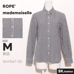 美品 ROPE' mademoiselle トップス シャツ　長袖　ギンガムチェック柄　綿100％　日本製のサムネイル