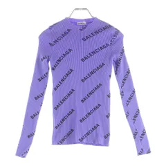 BALENCIAGA (バレンシアガ) ロゴ ニット パープル XS 555321のサムネイル
