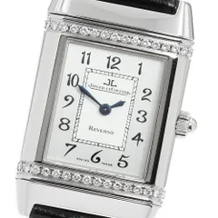 ジャガー・ルクルト JAEGER-LECOULTRE Q2658420/265.8.08 レベルソ ダイヤベゼル クォーツ レディース 極美品 保証書付き_957940のサムネイル