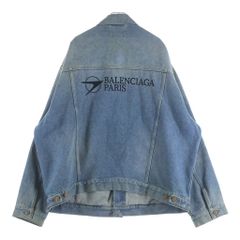 バレンシアガ BALENCIAGA デニムジャケット オーバーサイズ バックロゴ