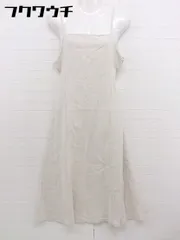 ◇ JUNOAH ジュノア リネン混 キャミソール ロング ワンピース ベージュ レディース  【中古】 【1108310000273】のサムネイル