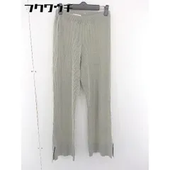 ◇ FREAK'S STORE フリークスストア リブ パンツ サイズF グリーン系 レディース  【1109010002468】