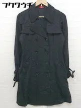 ◇ Apuweiser riche アプワイザー リッシェ 長袖 トレンチコート サイズ2 ブラック レディース  【1109090000279】のサムネイル