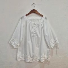 新品未使用 パフスリーブ 花柄ワンピース 大阪万博 松村さゆり